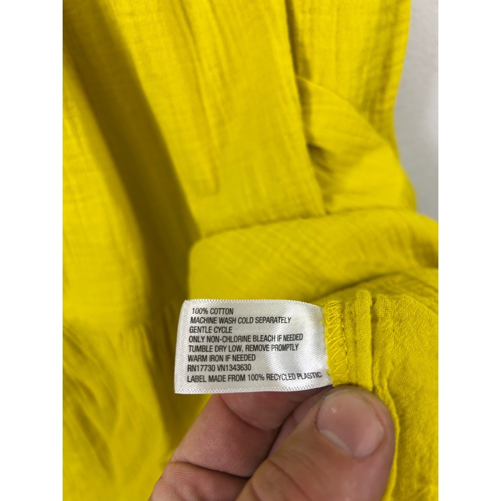 Boho Universal Thread Womens Medium Yellow Tiered… - image 4